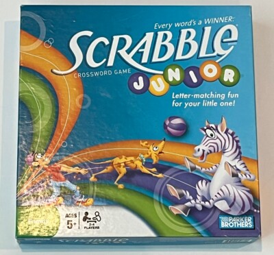 2008 Scrabble Junior Crossword Board Game Complete EUC