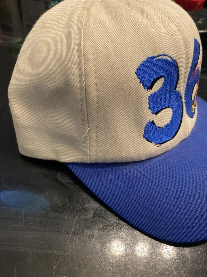 Vintage Ernie Irvan 36 NASCAR Logo Yellow Athletic Cap Hat - Image 2 of 3