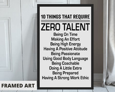 Inspirational Quotes, Framed 11x17" Motivational Poster Home Decor Wall Art