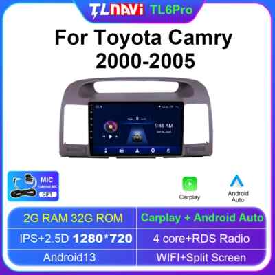 For Toyota Camry Car Navigator Multimedia Player GPS Navigation Radio Carplay 4G