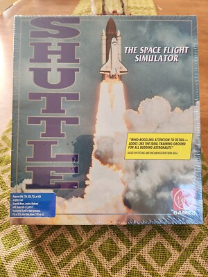 Shuttle Space Flight Simulator IBM Vintage PC Virgin Games CD-ROM