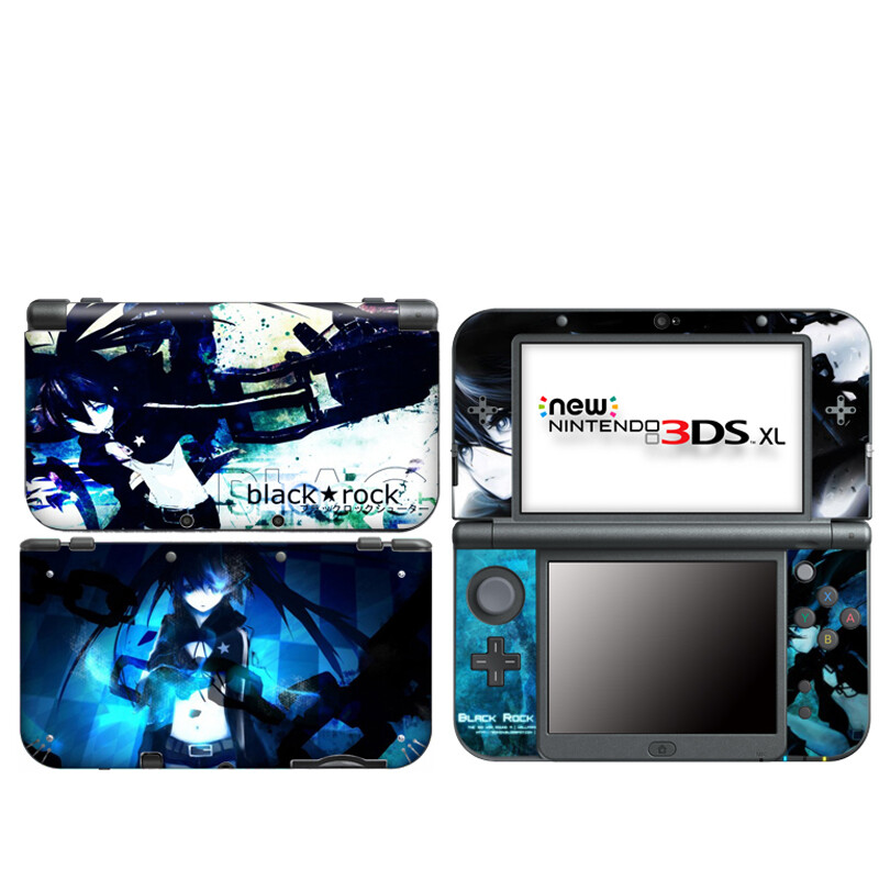 3ds Cover Sticker 2 Black Rock Vinyl Decal Sticker Case Cover For Nintendo New 3DS XL LL ...