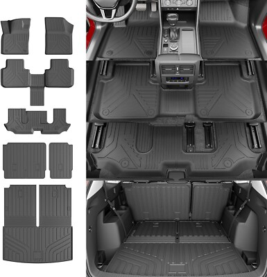 #ad Floor Mats Cargo Mat Trunk Liners Backrest Mats For 2018 2025 Volkswagen Atlas $69.99