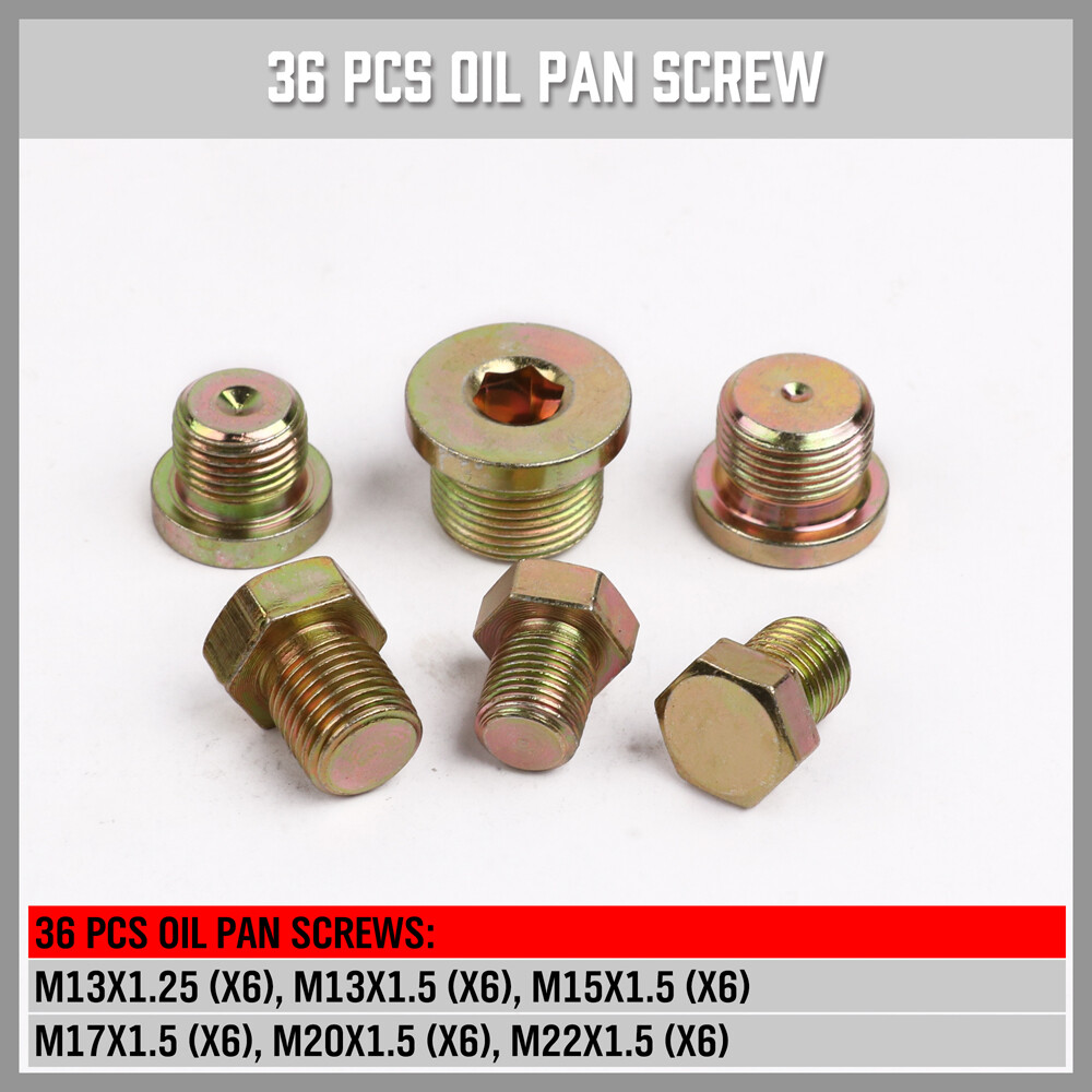 114pc Oil Pan Thread Repair Kit Sump Gearbox Drain Plug Tool Set M13