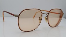 Vintage Tortoise Oval Metal Sunglasses Japan FRAMES ONLY