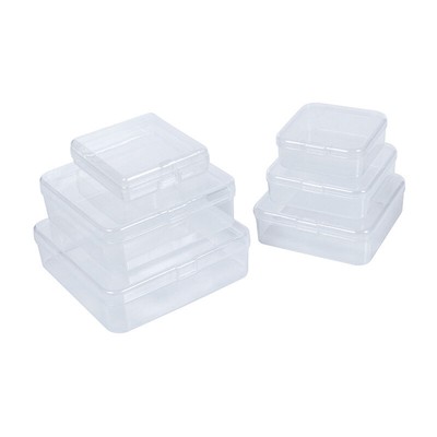 Transparent Storage Box Square Small Items Case Packing Boxes Jewelry Beads  _r1