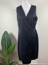 Gurjot New York WOMENS Black Wrap Dress, Size 4