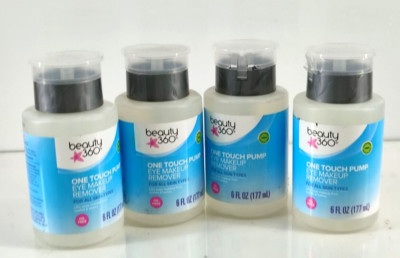 Beauty 360 Eye Makeup Remover One Touch Pump 6 fl oz Lot of 4