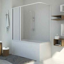 Box Doccia per Vasca Galassia in PVC 2 Lati Apertura Scorrevole Laterale a Soffi