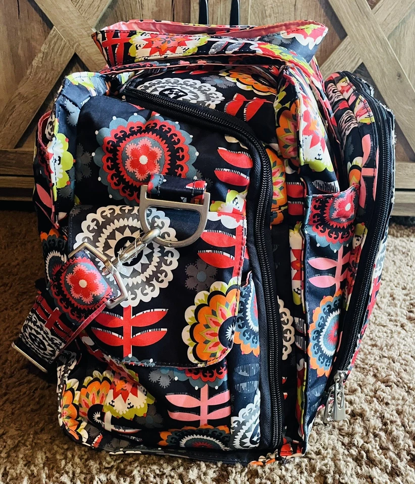 Bolso bandolera de pañales para bebé Ju Be extra grande negro con cambiador para mujer Foto 4 de 4