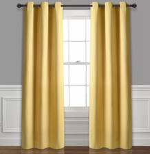 Lush Decor Absolute Blackout Window Curtain Panels Yellow 38" x 84" Set