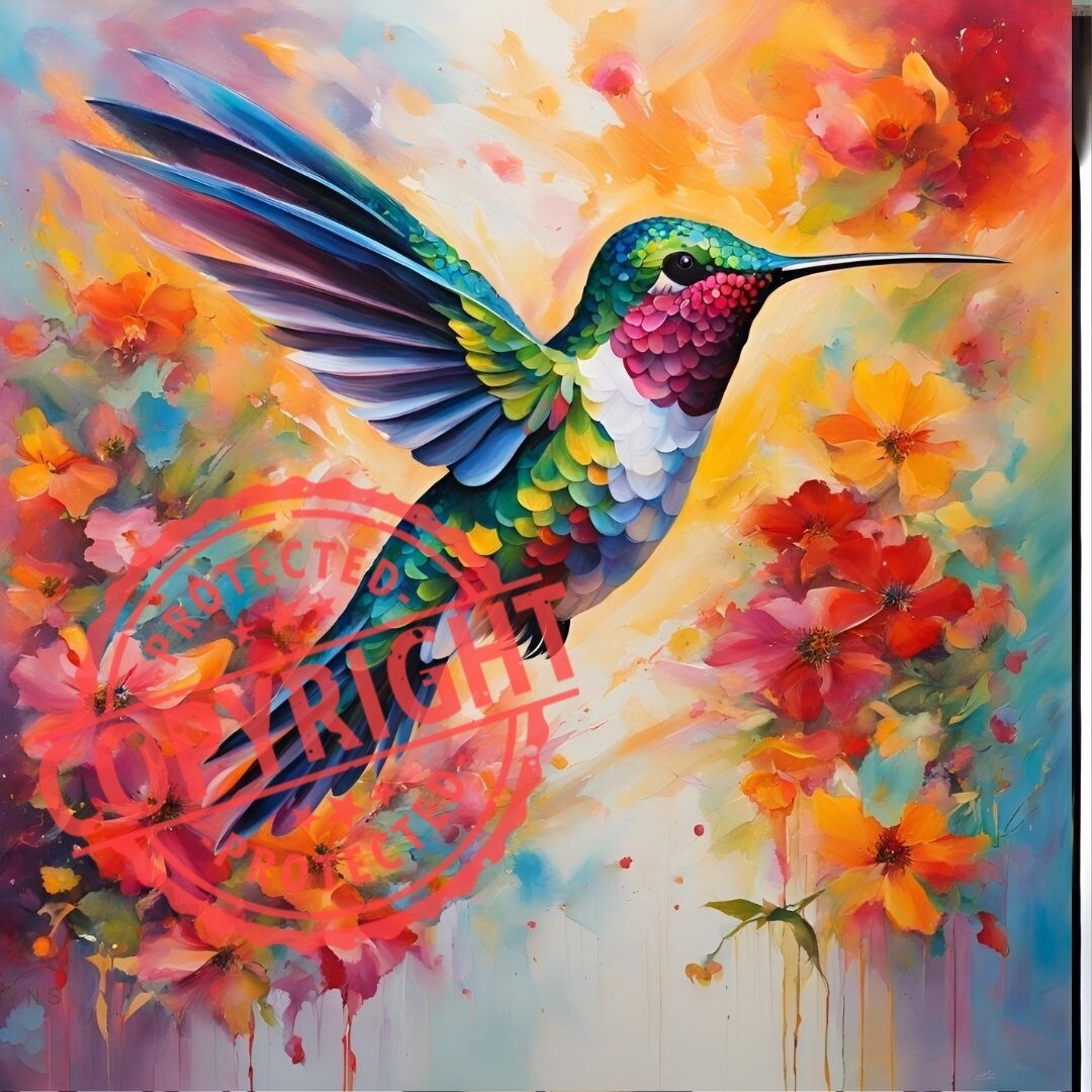 Digital Image Picture Photo Wallpaper Background Desktop Art- Hummingbird 