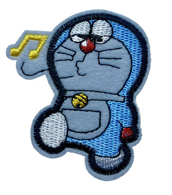 Doraemon Patch - Iron On Singing Musical Notes, 3 , Japanese Anime Manga NWT