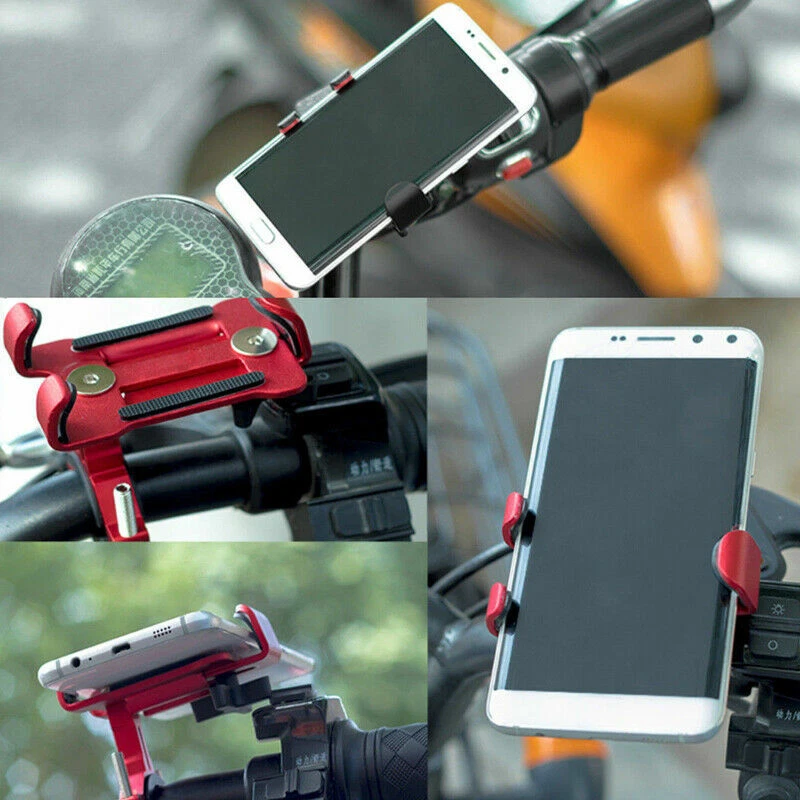 360° Aluminum Motorcycle Bike Bicycle GPS Cell Phone Holder Handlebar Mount lot - Image 3 of 4