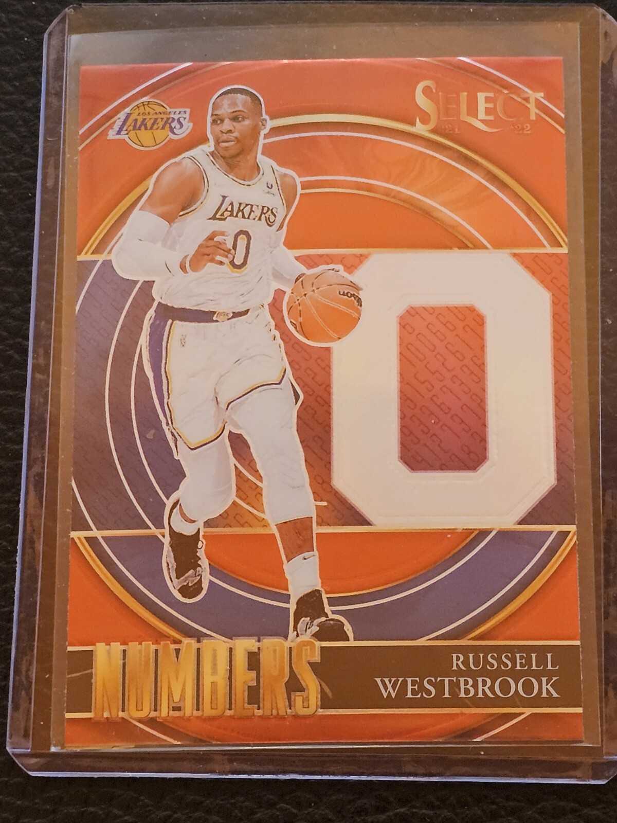 2021-22 Panini Select - Select Numbers Red Prizm #20 Russell Westbrook