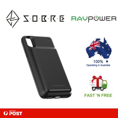 RAVPower 3200mAh Wireless TX RX Battery iPhone Case Waterproof Portable Charger - Picture 1 of 8
