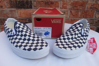 dark blue vans checkered
