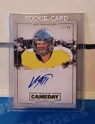 2013 Press Pass Gameday Gallery Keenan Allen Auto RC 13/99