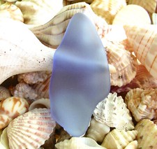 2pc 60mm NO HOLE for wire wrapping blue sea beach glass pendant beads frosted
