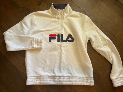 Retro Fila zip up sweatshirt hoodie pullover crew… - image 1