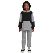 Cheetah Boys Fleece Black/Gray Hoodie and Jogger, 2-Piece Set, Size 18