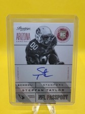 2013 Prestige NFL Passport #19 Stepfan Taylor  Rookie on card Auto