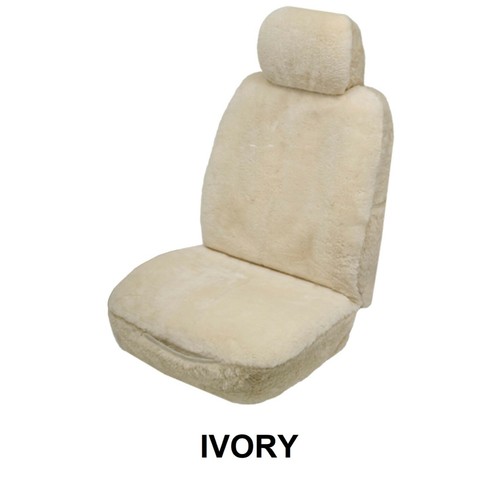 SINGLE 25mm SHEEPSKIN WOOL CAR SEAT COVER FOR TOYOTA FJ CRUISER - Picture 7 of 8