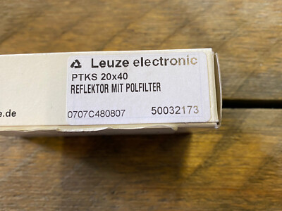 Leuze PTKS 20x40 Reflector 50032173 Safety Reflector Rectangular   NEW & ORIGINAL PACKAGING