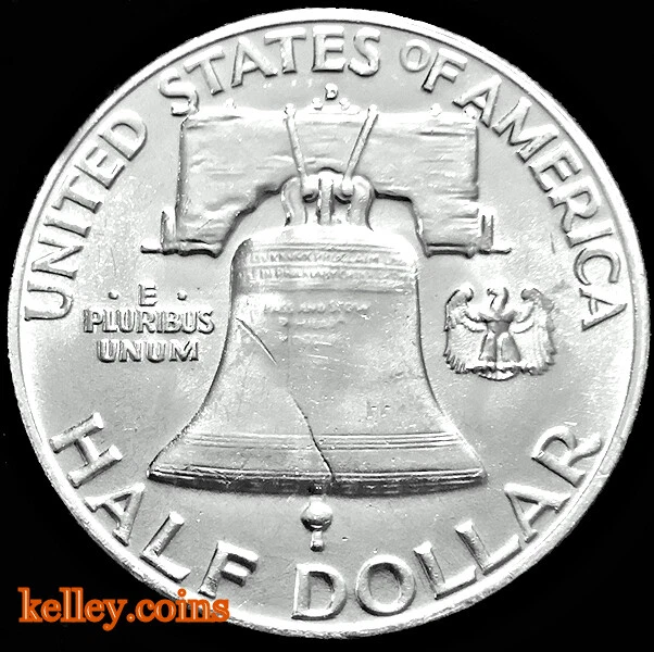 1959-D 50C Franklin Silver Half Dollar BU - Image 2 of 2