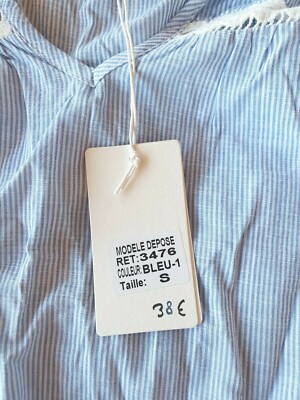 Haut bleu et blanc neuf taille S marque Ycoo (sg