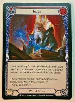 Flesh And Blood Arcane Rising Index (Red) ARC135 Unlimited NM/M | eBay