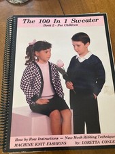 vintage knitting machine pattern instruction