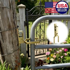 Heavy Duty Instant Locking Gate Latch One-Hand Use for Farm Ranch Backyard US