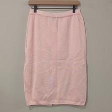 Vintage Knit Pencil Skirt Soft Pink size Medium