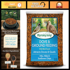 Premium Dove  Ground Feeding Wild Bird Seed 12 lb - Ideal for Quail  Pigeon Fe