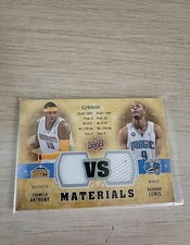 2009-10 Upper Deck Basketball VS Materials Patch - C Anthony & R Lewis SC25
