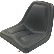 TMS444BL Black Michigan Style Seat w/ Slide Track Fits Multiple Brands & Models