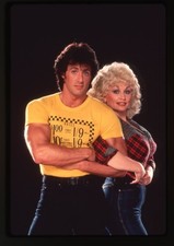 Rhinestone Sylvester Stallone Dolly Parton Photo Shoot Original Transparency