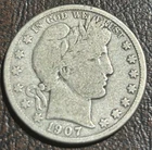 1907 O Barber Half