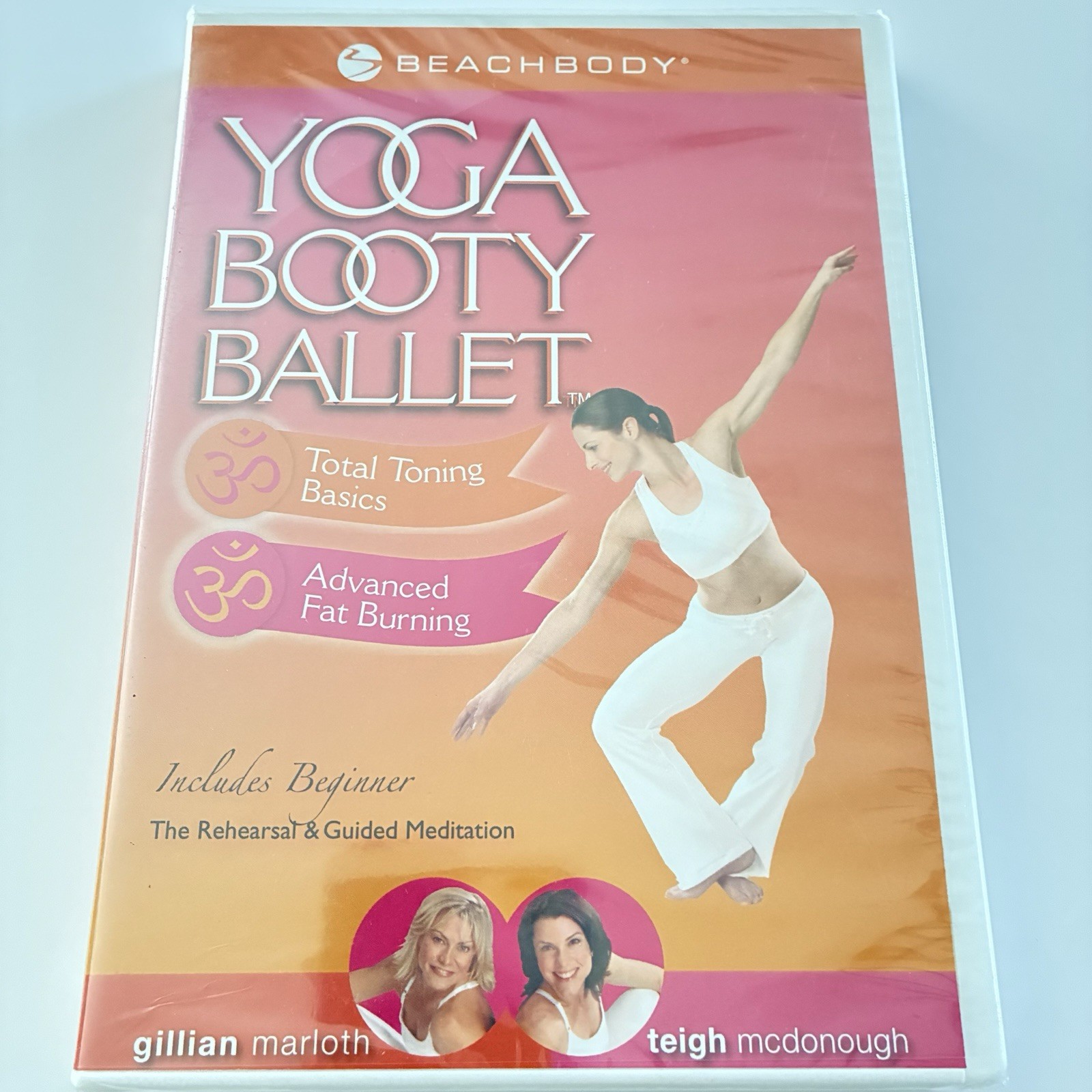 YOGA BOOTY BALLET (DVD) TOTAL TONING BASICS / ADVANCED FAT BURNING BRAND NEW