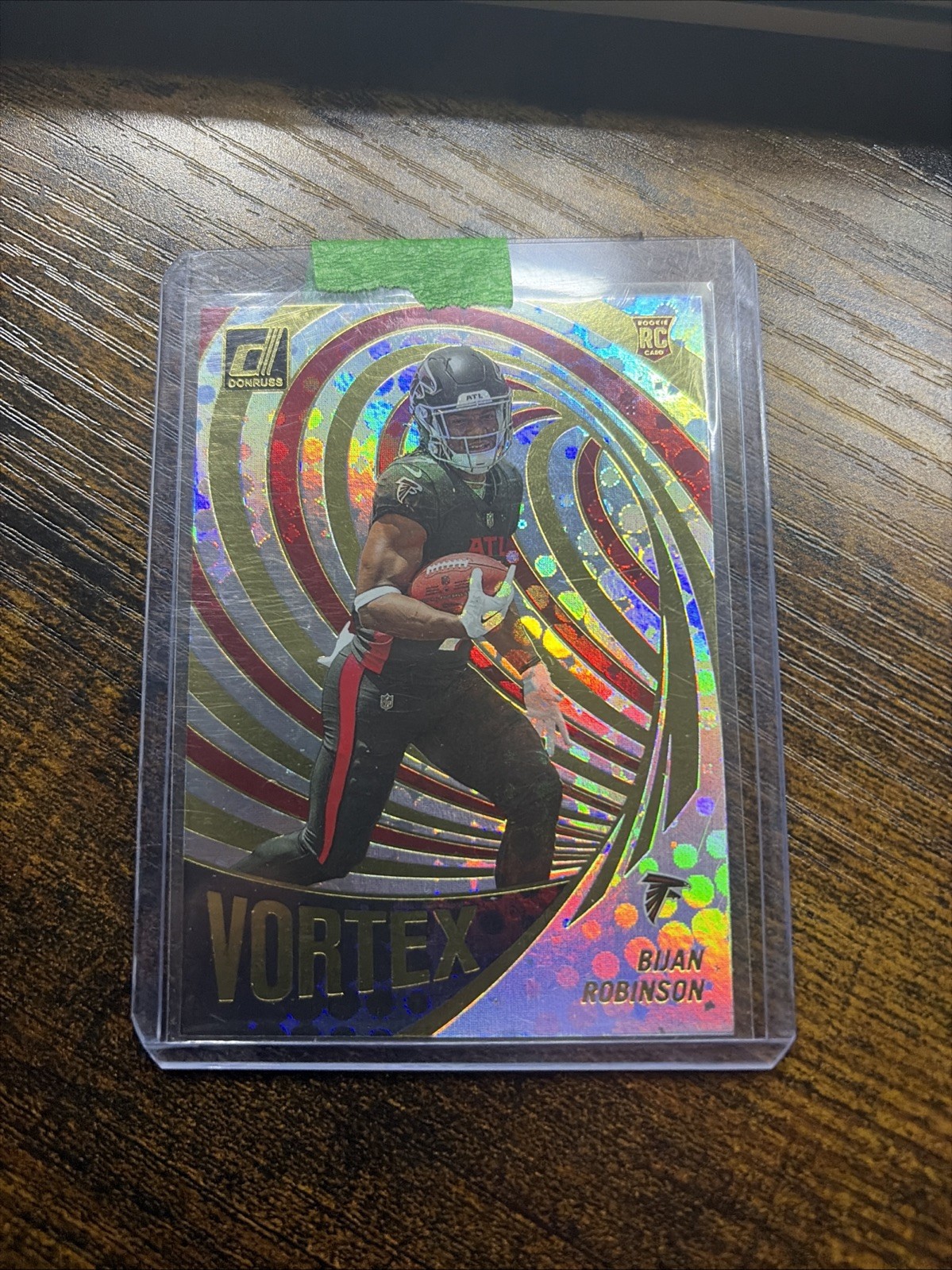 2023 Panini Donruss Vortex Bijan Robinson #21 Rookie Card RC Falcons