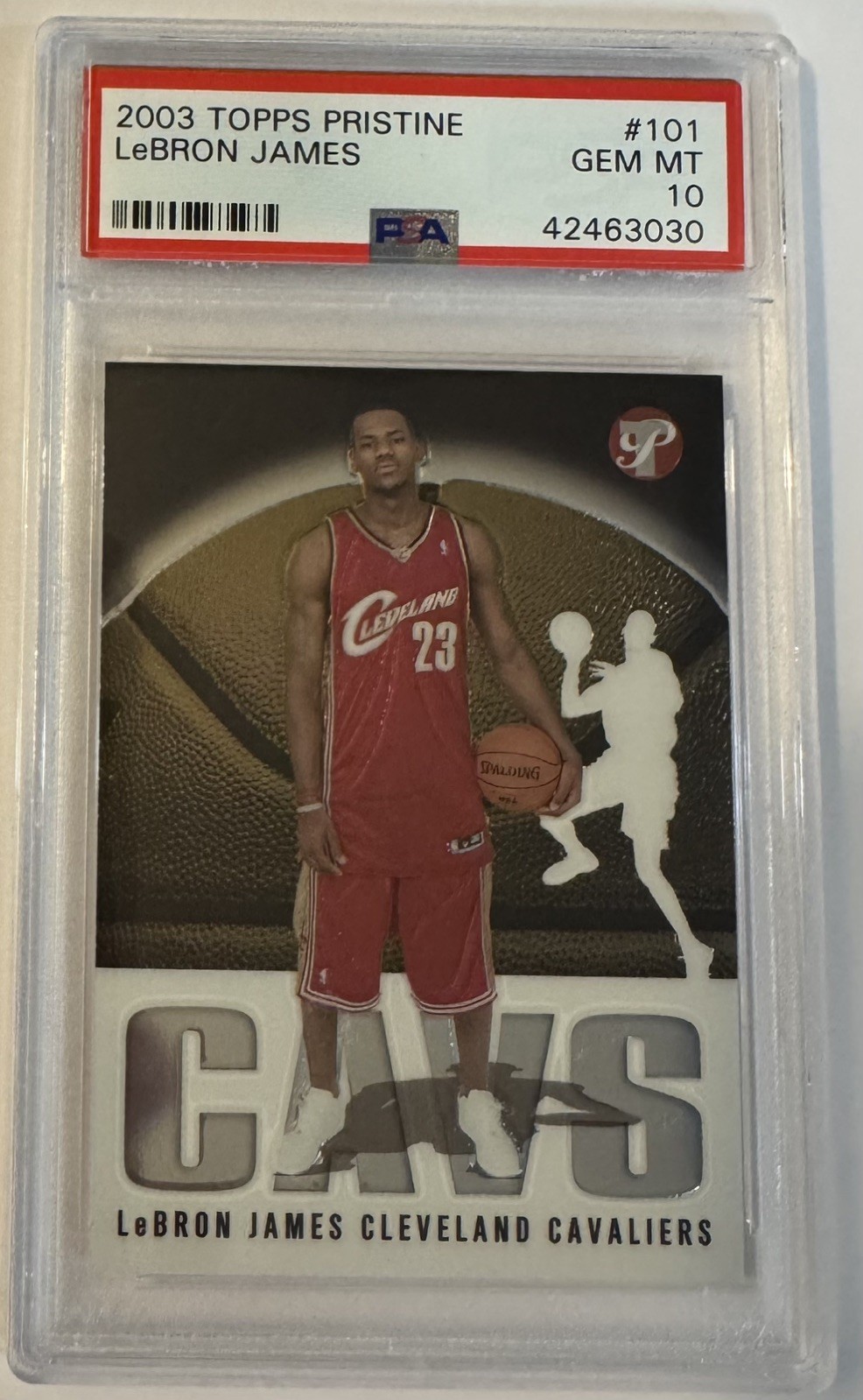 2003 Topps Pristine #101 LeBron James RC Rookie PSA 10 Cavs