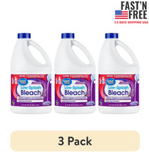 3 pack Great Value Low-Splash Bleach, Lavender, 81 fl oz