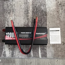 Cantonape 1200W Car Power Inverter DC 12V to 110V AC Converter LCD Display