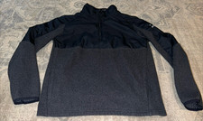 Under Armour UA 1/4 Zip Pullover Youth Biys Sz XL Cold Gear Loose Fit Black