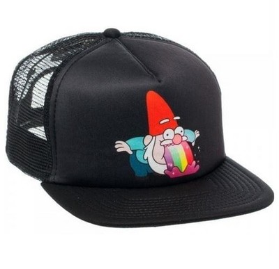 Gravity Falls Gnom Mütze Schwarz Trucker Hat Einheitsgröße