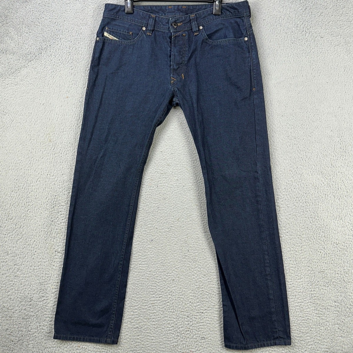 Diesel Safado Mens Straight Jeans 33X30 Dark Blue Pocket Cotton