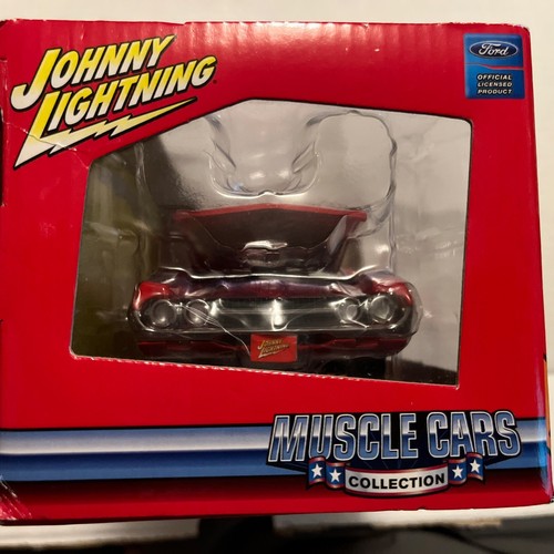 1970 Ford Torino Cobra Die Cast Model By Johnny Lightning 1:24 Scale Red - Picture 5 of 9