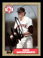 Rob Woodward Boston Red Sox 1987 Topps Auto Autograph #632 SIGNED w/COA