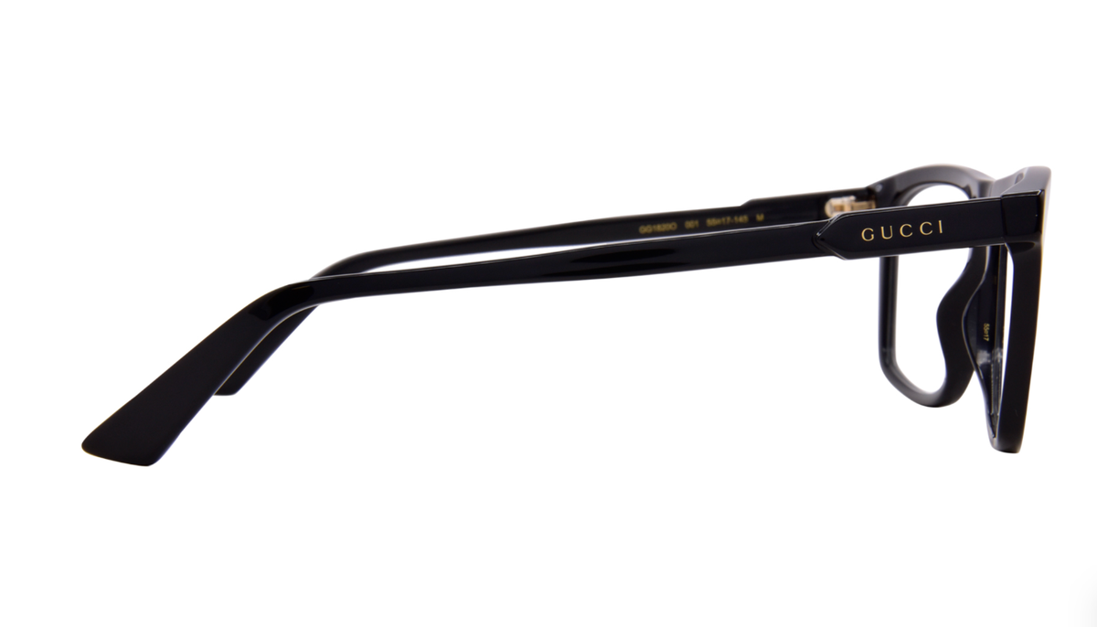 New GUCCI Rectangular Reading Glasses GG1820O 001 55-17 Black